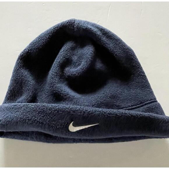 Nike Beanie Hat - Fleece/Blue/Unisex One Size - Picture 1 of 4